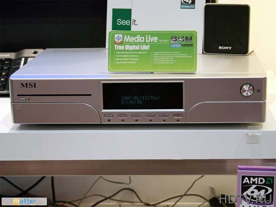CES 2007: медиацентры MSI на базе AMD LIVE!