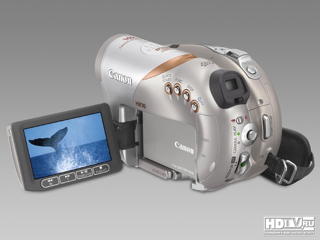 Цифровой камкордер Canon iVIS HR10 пишет любительское HD-видео на DVD
