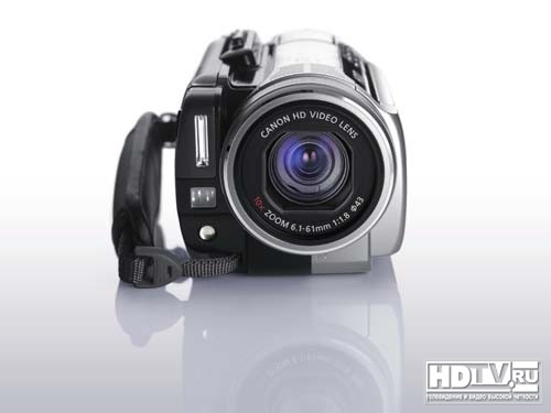 Компактная и стильная HD-видеокамера Canon HG10 на основе жесткого диска.