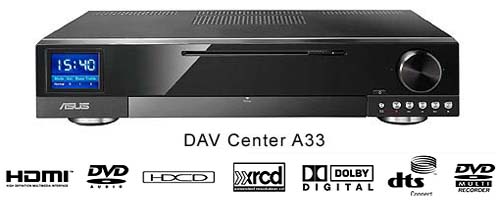 ASUS DAV Center A33 – "цифровой мозг" для домашнего кинотеатра