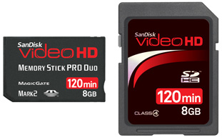 SanDisk выпустила линейку карт памяти High-Definition Video Flash Card