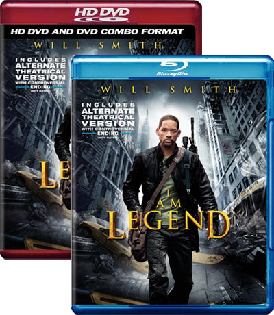 WARNER:  I Am Legend  HD DVD  Blu-ray