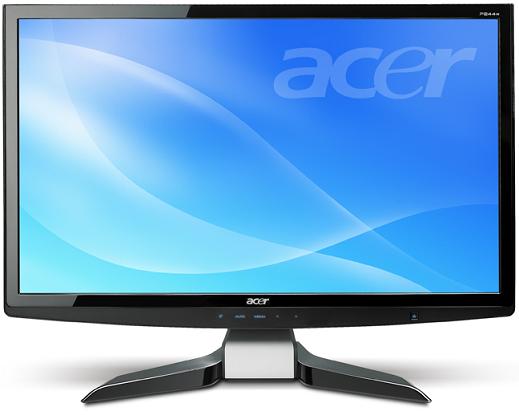 Acer P244W - первый в мире 24" Full HD монитор формата 16:9 Acer P244W - первый в мире 24" Full HD монитор формата 16:9