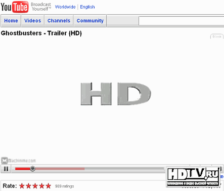 YouTube предложила HD качество YouTube предложила HD качество