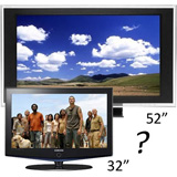 Телевизор с каким размером экрана вам нужен?