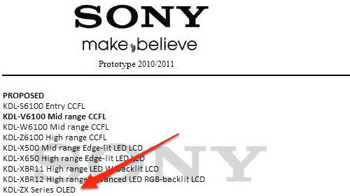 Sony  ,   OLED-