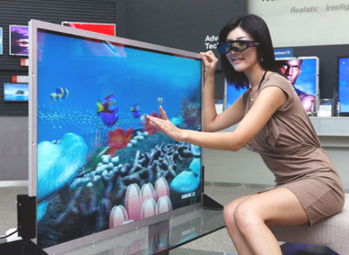 Samsung начинает массовое производство панелей для 3D телевизоров