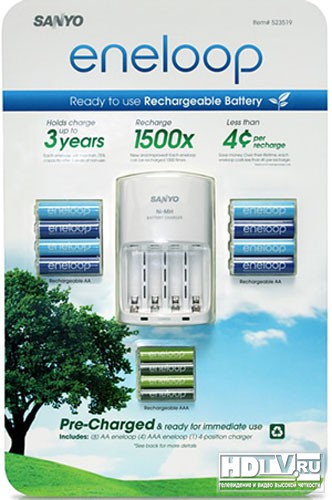Аккумуляторы Sanyo будут работать дольше Аккумуляторы Sanyo будут работать дольше