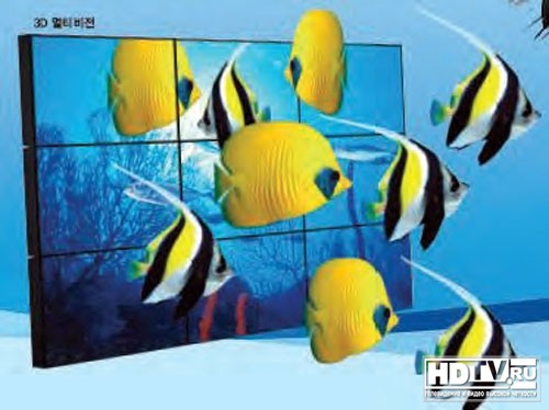Hyundai показывает 3D LCD супер мультиэкран Hyundai показывает 3D LCD супер мультиэкран