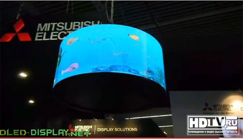 Кривые OLED телевизоры Mitsubishi (видео) Кривые OLED телевизоры Mitsubishi (видео)