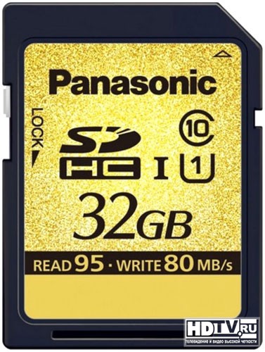 Новая скоростная карта памяти Panasonic SDHC Gold Новая скоростная карта памяти Panasonic SDHC Gold