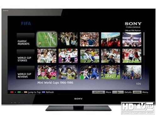 Новая прошивка для телевизоров Sony 2011 года
