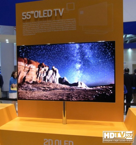 Samsung раскрывает подробности о 55 дюймовой OLED панели