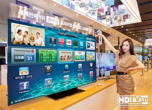 75 дюймовый ЖК телевизор Samsung в продаже