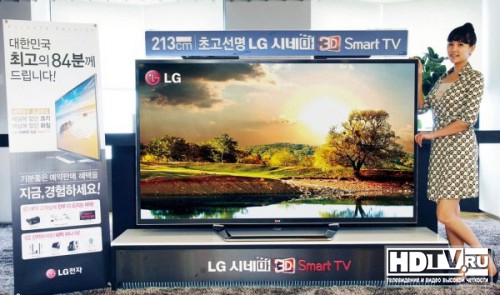 В продаже 84 &#8243; 4К телевизор LG