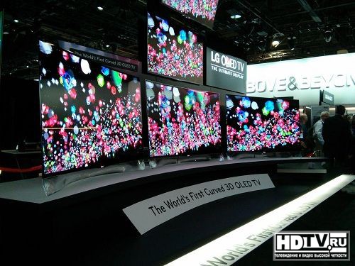LG начинает выпуск изогнутых OLED телевизоров