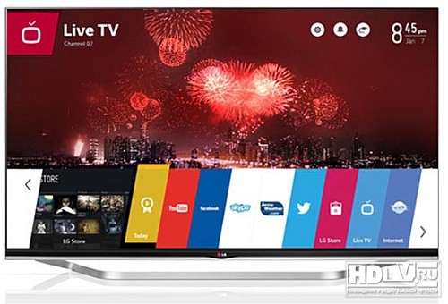 Телевизоры LG LB730: прямая LED подсветка, Full HD и HEVC