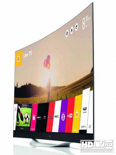 Изогнутые  Ultra HD OLED телевизоры LG в продаже с октября