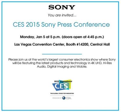  - Sony  NVIDIA  CES 2015