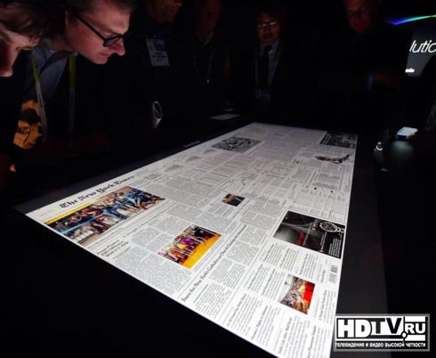 8К дисплей Panasonic на выставке CES 2015 8К дисплей Panasonic на выставке CES 2015