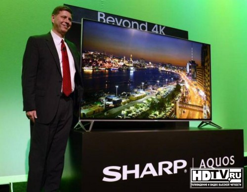 Sharp выпускает телевизоры с разрешением более 4K