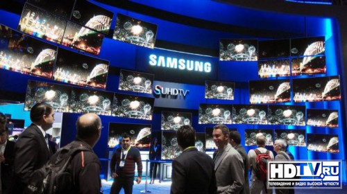 Samsung рекламирует  телевизоры SUHD