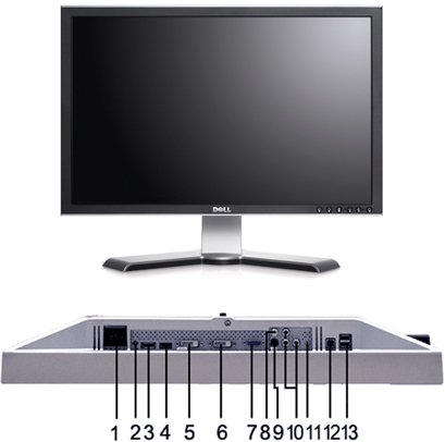  24'' 2408WFP   DisplayPort  Dell   