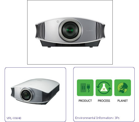 ��� ��������� ������� �� Sony: �������� Bravia Full HD VPL-VW40 � ������� ������������������� ������� 1080i - PCS-XG80