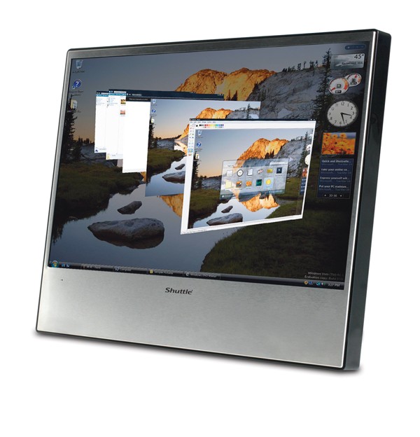 Металлический, сенсорный монитор Shuttle XP19 Металлический, сенсорный монитор Shuttle XP19