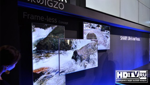 CEATEC 2013:   Sharp IGZO Frameless